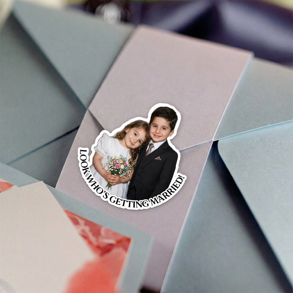 Personalized Couple Photo Roll Stickers, Custom Wedding Stickers, Engagement, Bridal Shower, Wedding Favor Labels HA75 921830