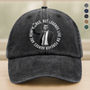 Pray For Legends - Charlie Kirk Lives On Forever Washed Denim Baseball Cap LM32 65479