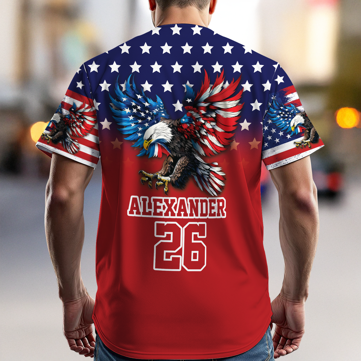 Personalized Patriotic Eagle 1776-2026 Jersey Shirt LM32 899713