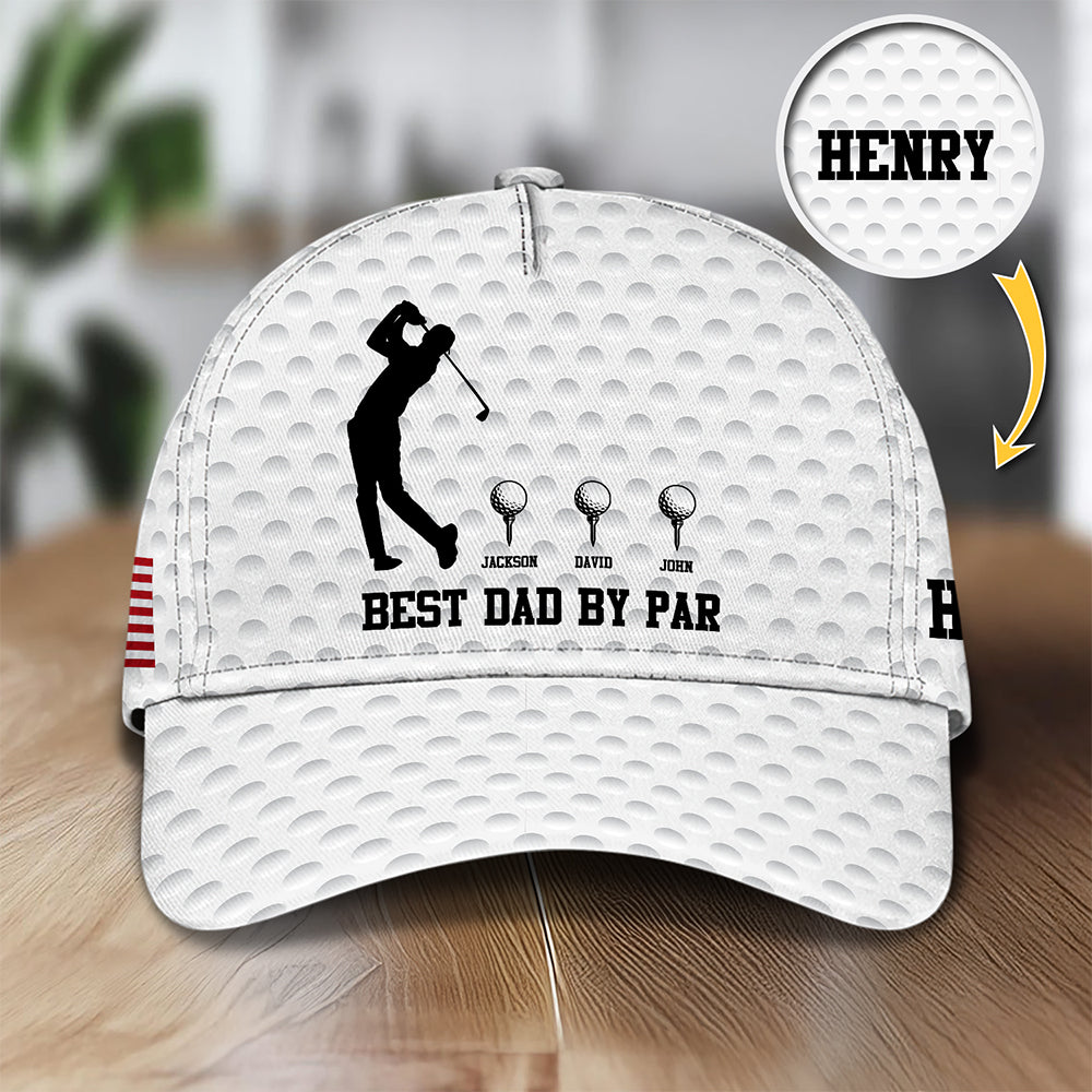 Personalized Best Dad By Par Golf AOP Classic Cap Father's Day Gift CH07 911450