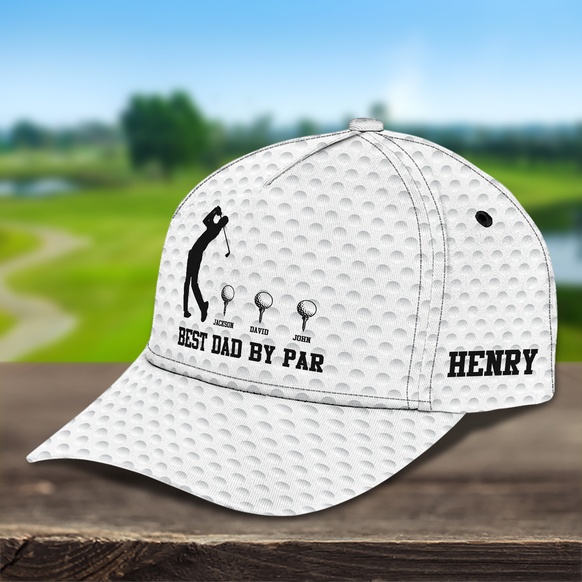 Personalized Best Dad By Par Golf AOP Classic Cap Father's Day Gift CH07 911450