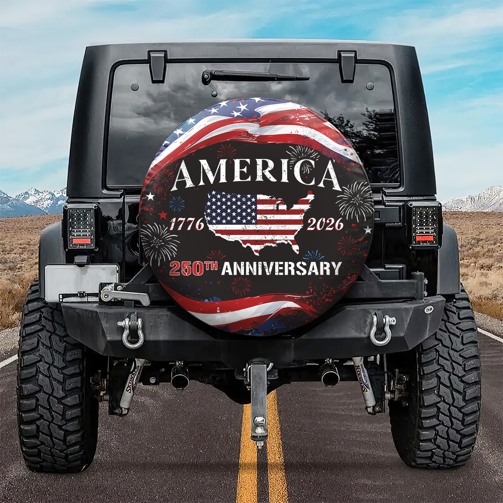 America 250th Anniversary Tire Cover Gift for Family HA75 920838