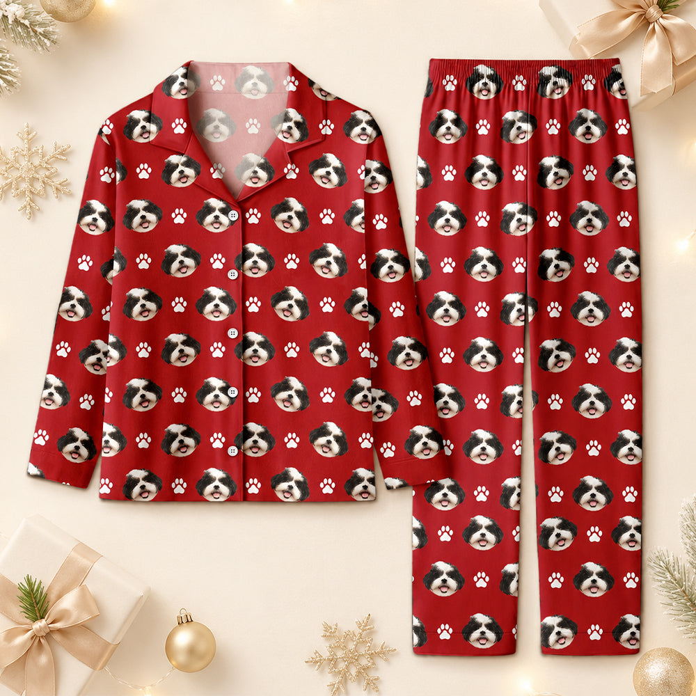 Custom Pet Photo Christmas Pajamas for Pet Lovers TH10 170747