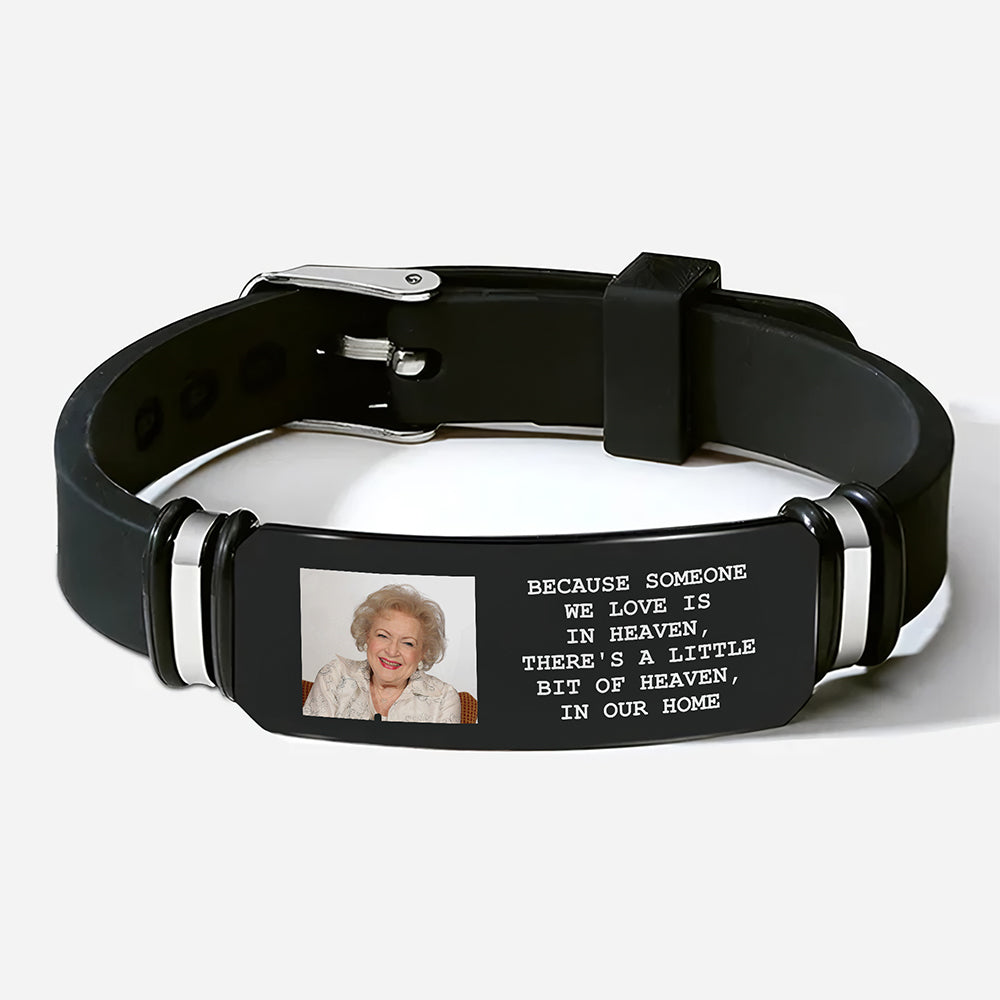 Custom Photo I'll Carry You Memorial Personalized Wristband Bracelet HA75 922020