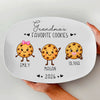 Personalized Family Cookie Characters Platter, Favorite Cookies Holiday Gift TH10 171545