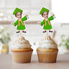 Custom Funny Face Class of 2026 Graduation Cupcake Toppers, Personalized Grad Party Decor CH07 896786