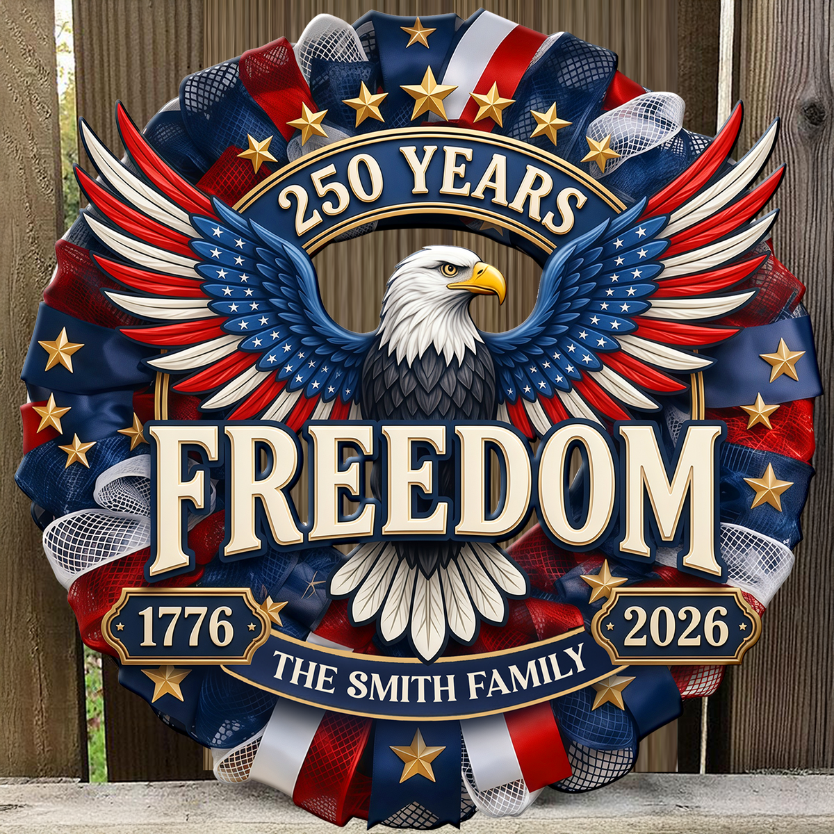 America 250 Years of Freedom 1776–2026 Anniversary Door Sign HA75 920762
