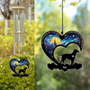 No Longer By My Side But Forever in My Heart Personalized Dog Memorial Acrylic Wind Chimes LM32 893841