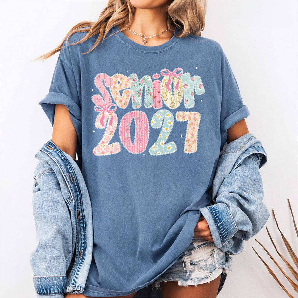 Senior 2027 Comfort Shirt – Cute Graduation Gift For Girls, Bestie & Daughter, Class Of 2027 Gift TH10 170605