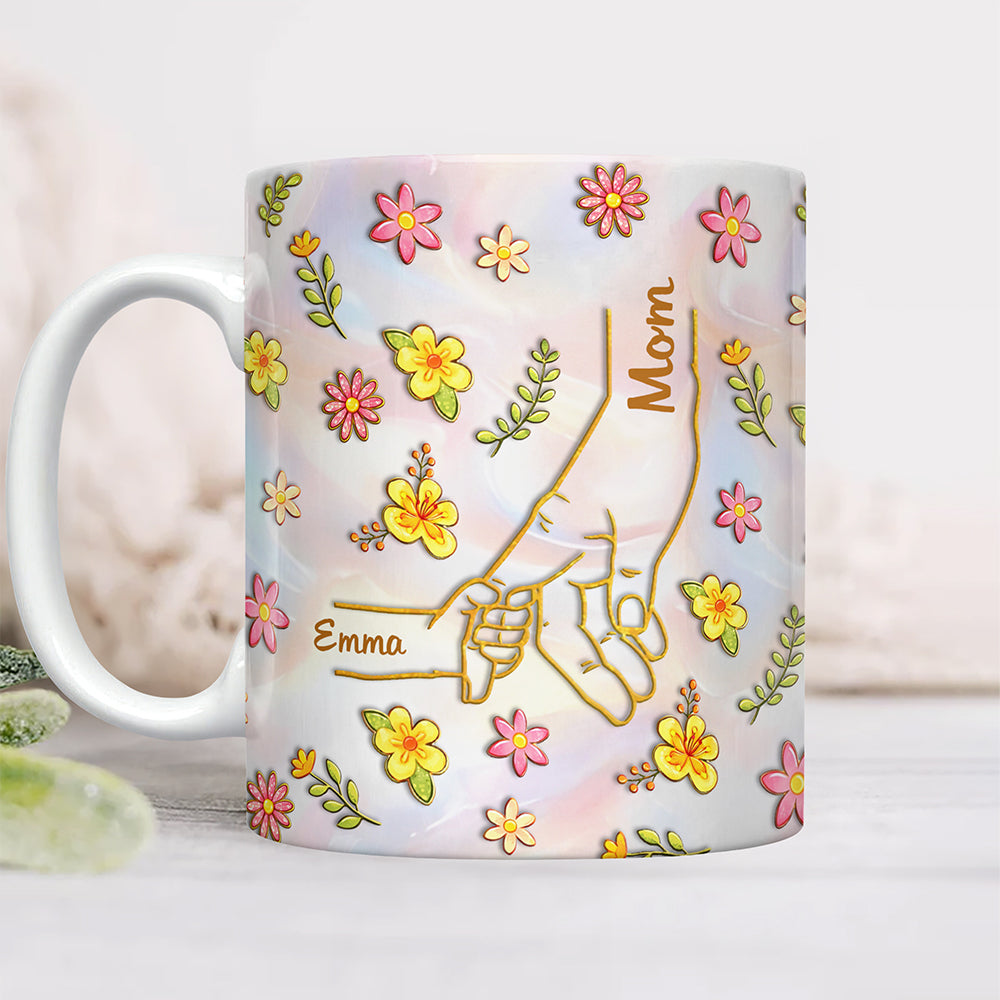 Personalized Name Mother's Day 3D Inflated Effect Mug Gifts For Mom, Grandma HA75 920710