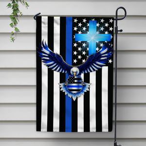 Custom American Flag With Family Name  - Personalized Garden Flag LM32 897227