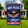 Custom Family Name 250th Anniversary God Bless America Christian Patriotic Garden Flag HO82 901882