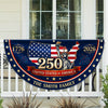 Custom Family Name 250 United States Of America 1776-2026 Non-Pleated Fan Flag CH07 911902