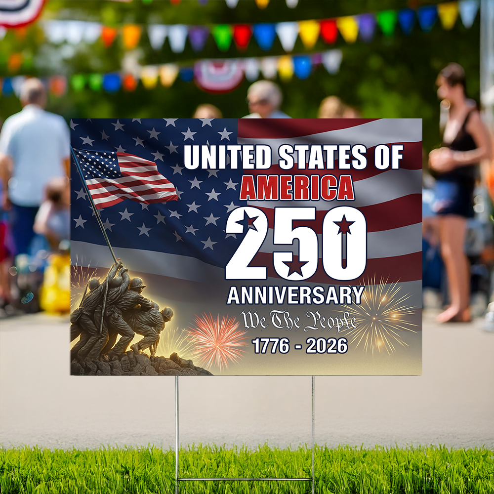 250 Years of America 1776 2026 We The People Patriotic Yard Sign CH07 896974