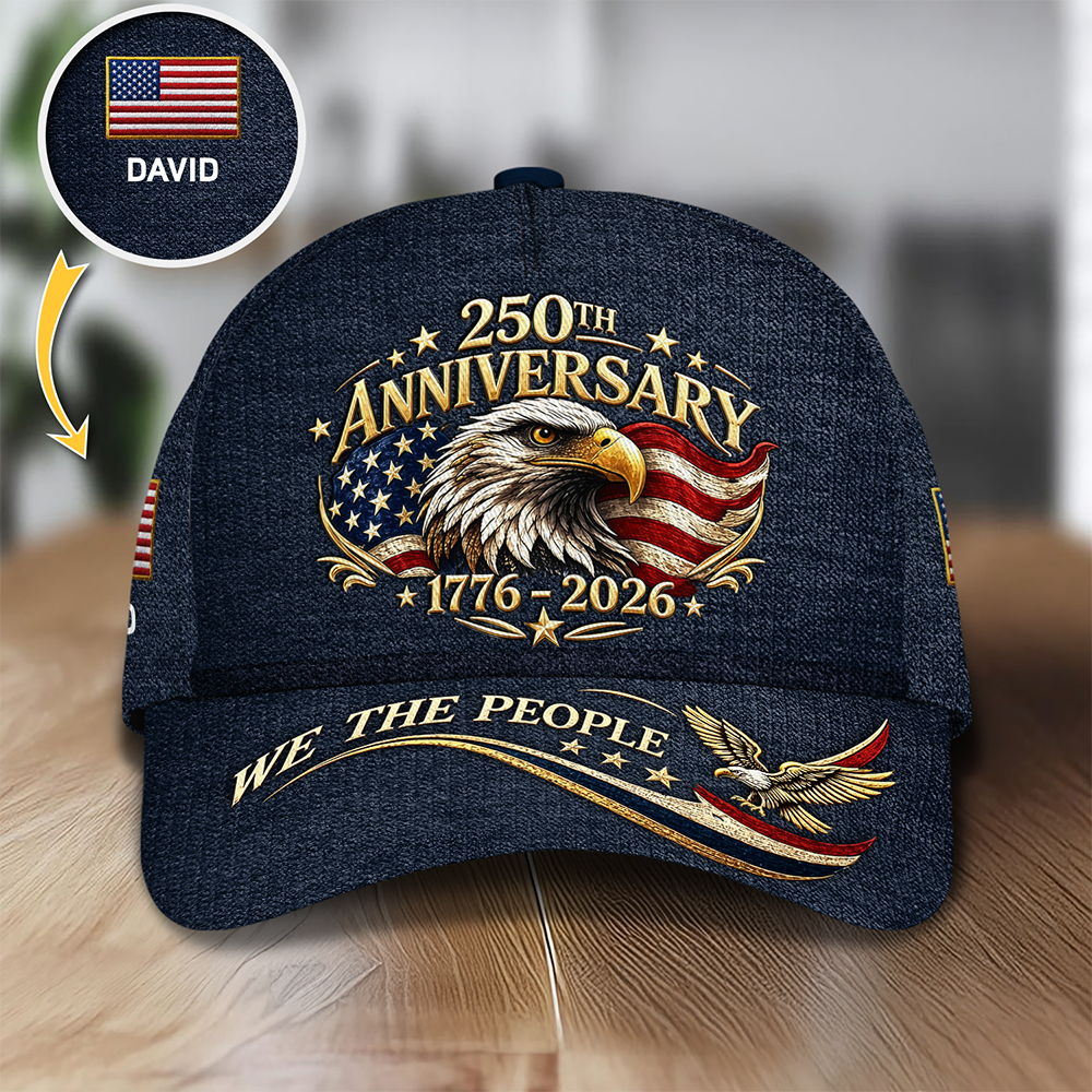 Personalized 250th Anniversary 1776-2026 We The People Classic Cap HA75 921186