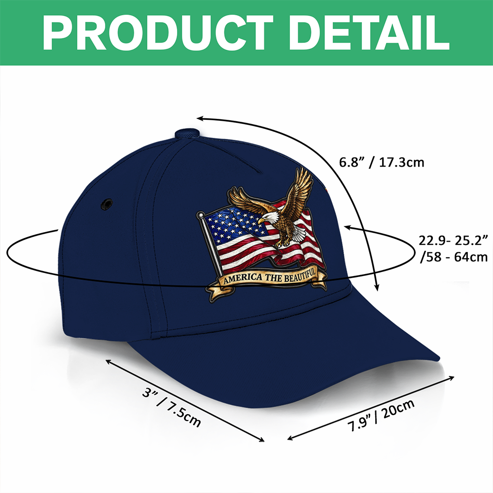 Custom Name America The Beautiful Classic Cap TH10 169643