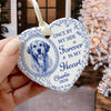 Custom Photo Once By My Side Forever In My Heart Memorial Heart Shaped Ceramic Ornament HA75 919194