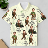 Custom Photo Best Dad By Par Golf Polo Shirt Personalized Funny Faces Bigfoot Golf Shirt For Dad CH07 910858