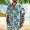 Custom Face Photo With Icon Hawaii shirt Gift For Dog Lovers CH07 911014