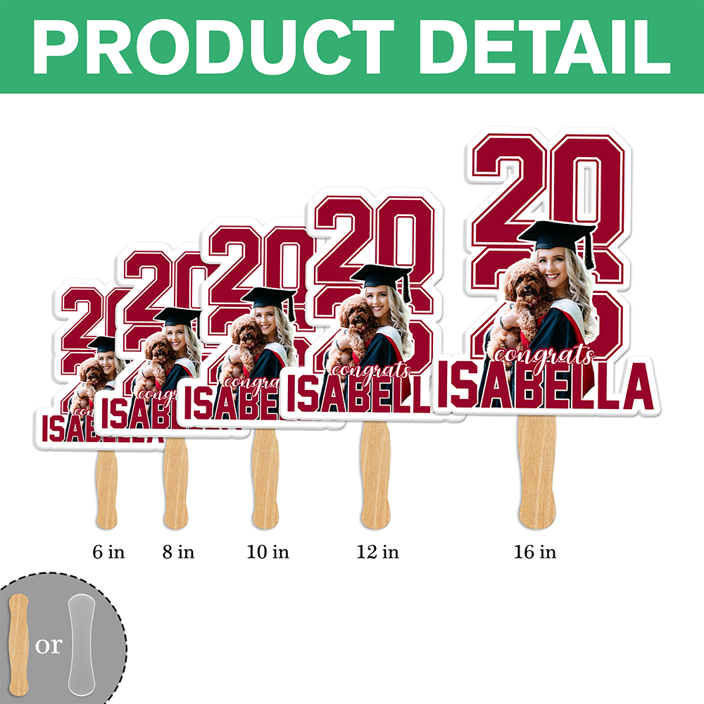 Custom Photo Class Of 2026 Graduation Face Fan HA75 920052