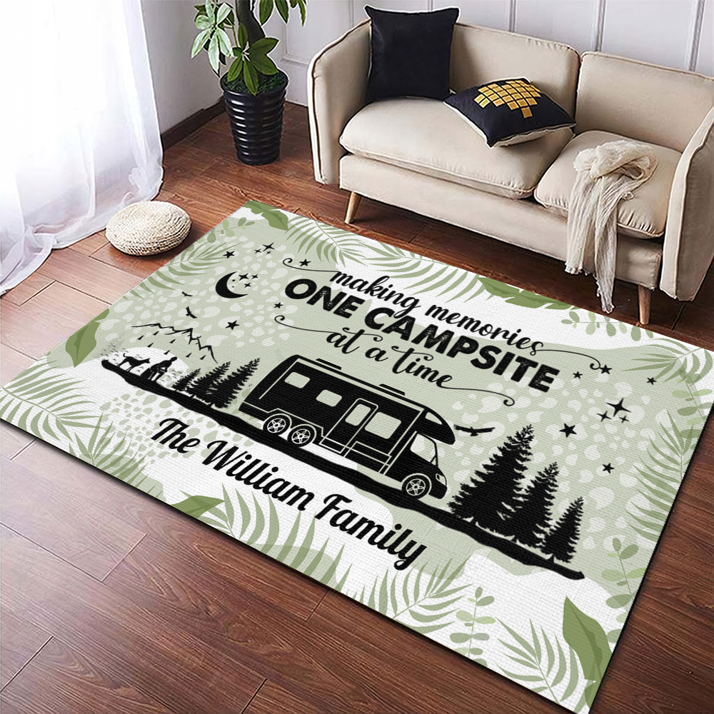 Personalized Name Tropical Summer Life Is Better At The Campsite Patio Rug, Patio Mat LM32 893779
