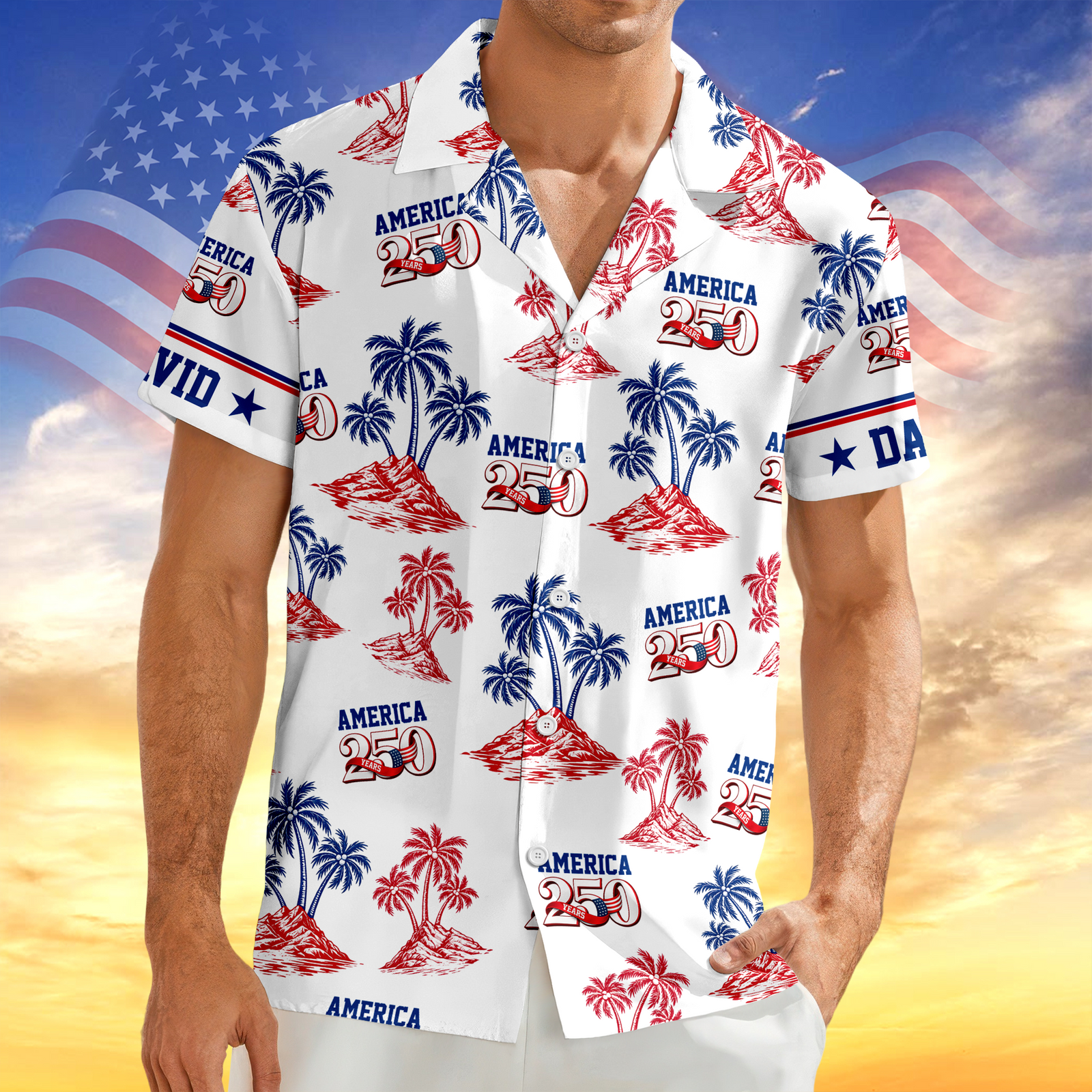 Custom Name America 250 Years Anniversary Hawaii Shirt TH10 898601