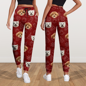 Custom Dog Photo Christmas Sweatpants Christmas Gift For Pet Lovers CH07 896450