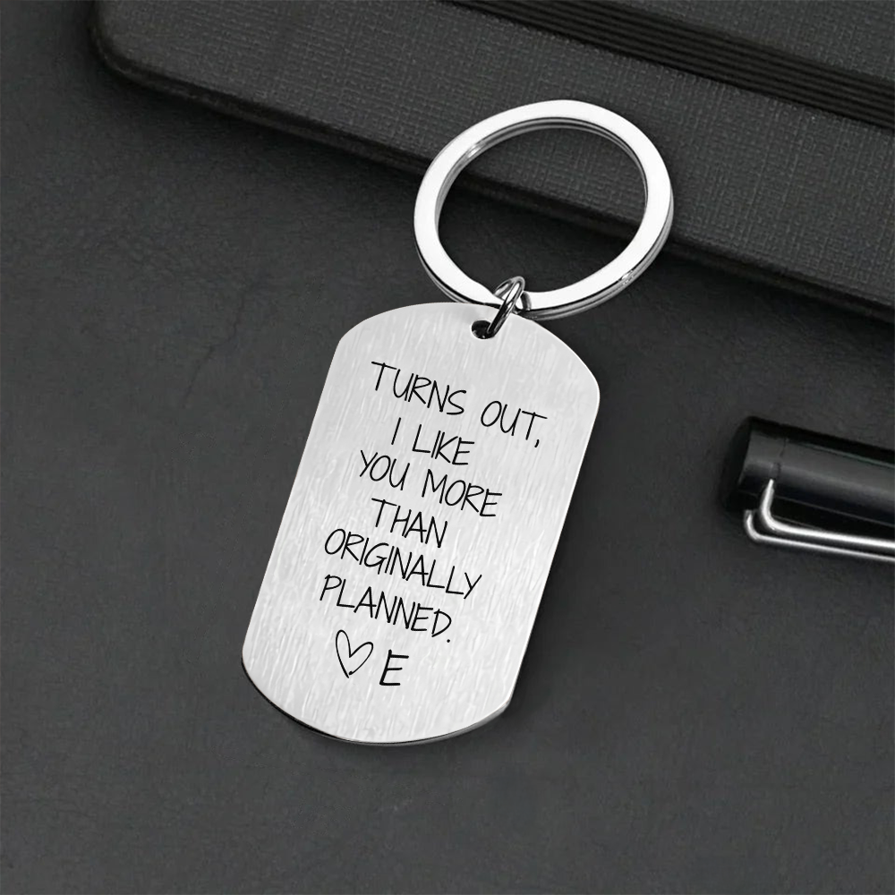 Custom Couple Photo I Like You More Than Originally Planned Metal Keychain For Valentine's Day TH10 898383