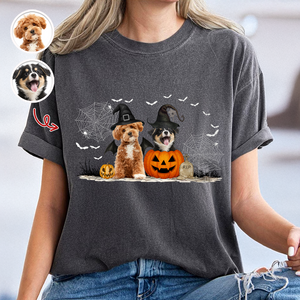 Custom Photo Ghost Dog Halloween Comfort Shirt For Dog Lovers HA75 897704