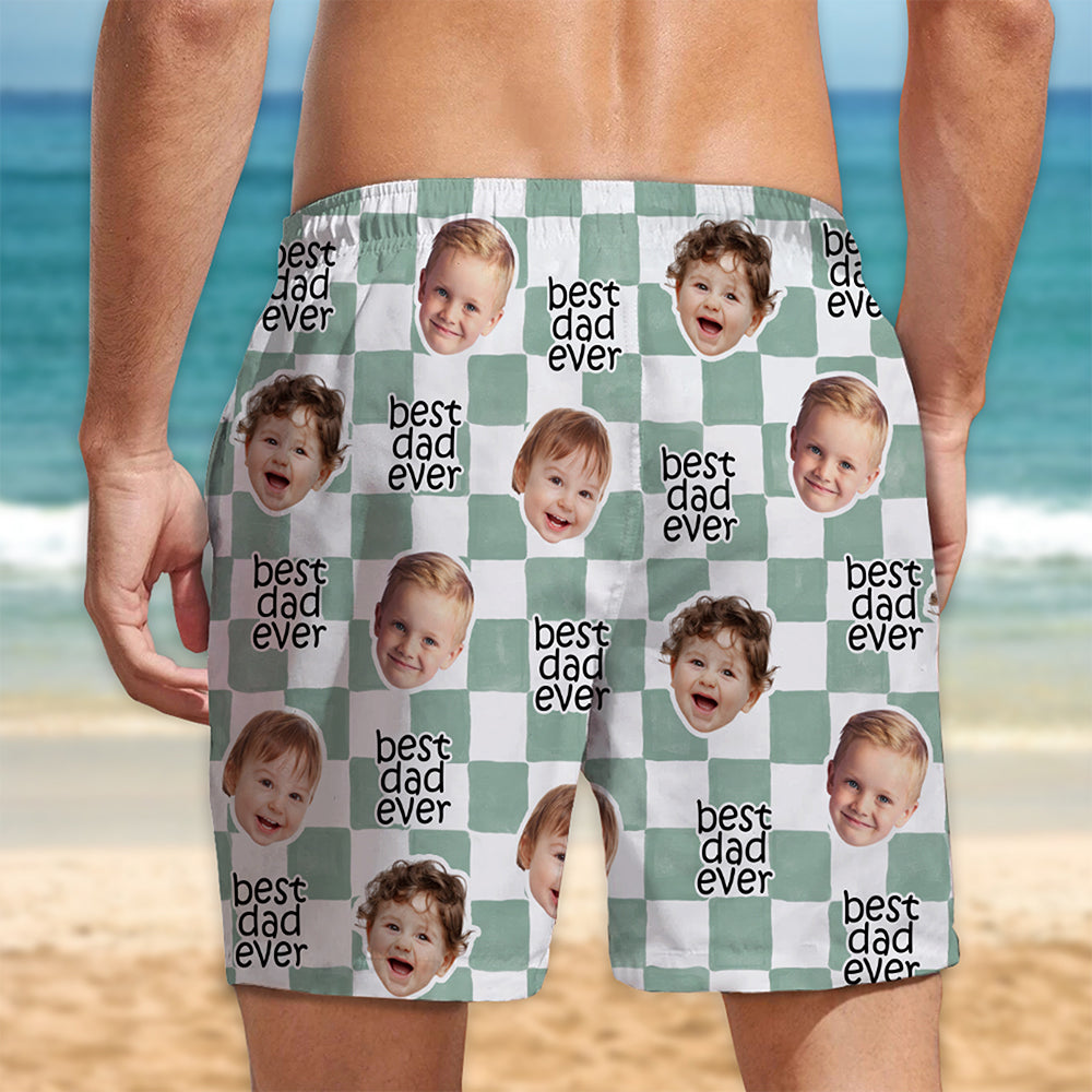 Custom Baby Face Best Dad, Mom Ever Beach Short For Family TH10 169929