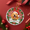 Custom Dog Cat Photo First Christmas Glass Ornament Gift For Pet Lovers HA75 919170