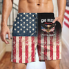 Patriotic 250th Anniversary God Bless America Eagle 1776–2026 Beach Short HA75 921044