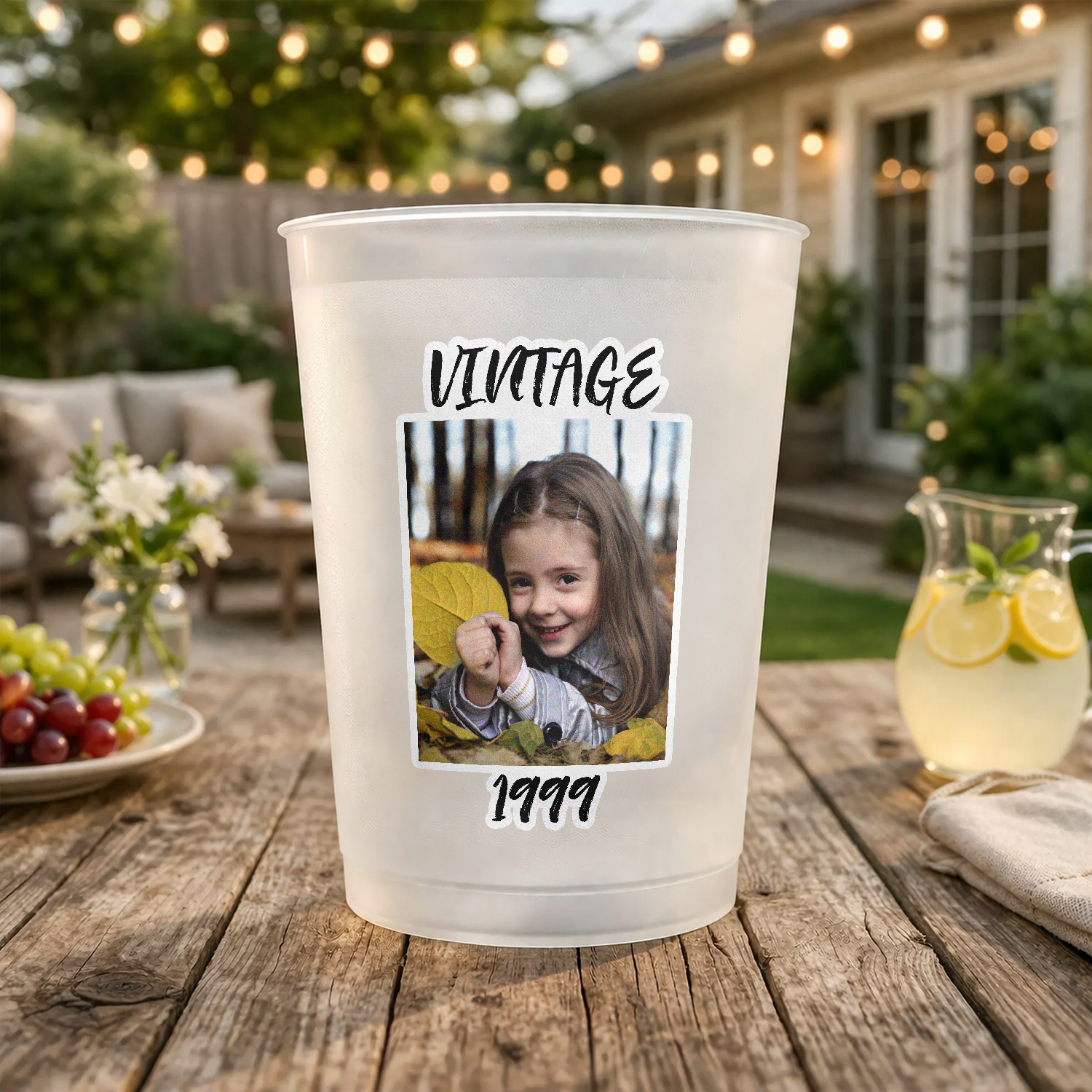 Custom Photo Vintage Cups - Personalized Birthday Party Decor TH10 169661