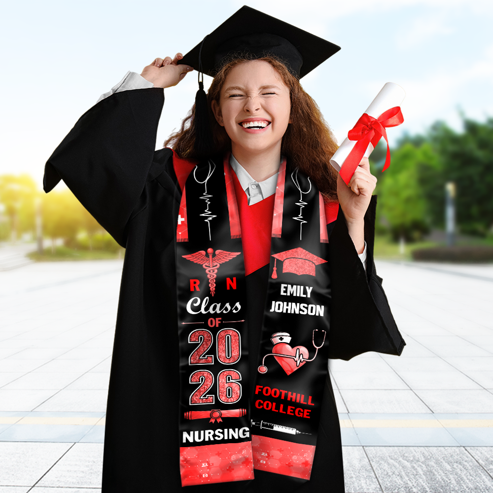 Personalised Nurse Graduation Class Of 2026 Stoles LM32 899329