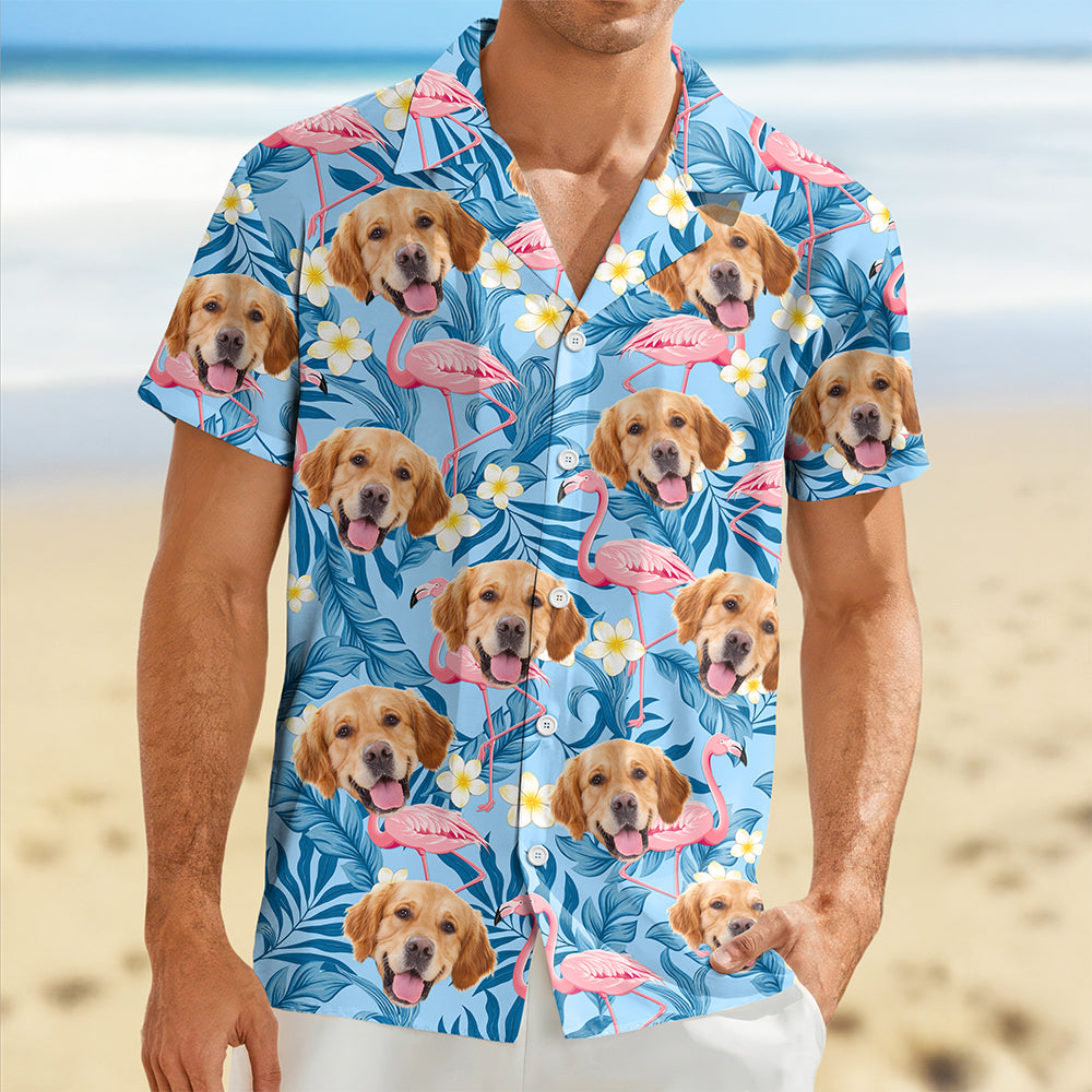Custom Dog Cat Face Hawaii Shirt Personalized Aloha Shirt HA75 921120