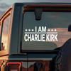 I Am Charlie Kirk Memorial MAGA Memorial USA Right Car Window Decal Sticker LM32 67779