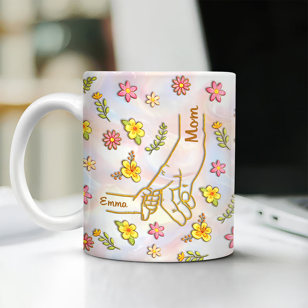 Personalized Name Mother's Day 3D Inflated Effect Mug Gifts For Mom, Grandma HA75 920710