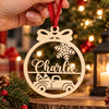 Personalized Name Christmas Wood Ornament Family Gift HA75 919182