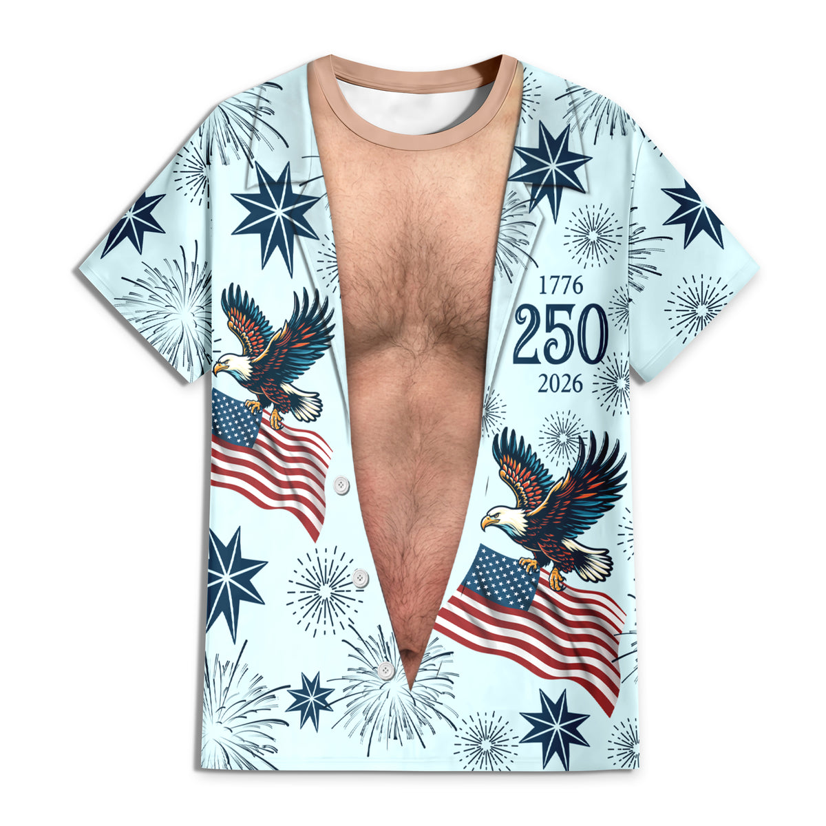 Personalized USA 250 Anniversary Eagle 1776-2026 Funny 3D Shirt TH10 170499