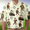 Custom Photo Best Dad By Par Golf Polo Shirt Personalized Funny Faces Bigfoot Golf Shirt For Dad CH07 910858