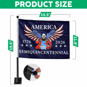 250 Years America Semiquincentennial Car Flag HA75 898864