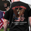 God Bless America 250 Years Of Freedom 1776 - 2026 Back & Front Dark Shirt CH07 910532