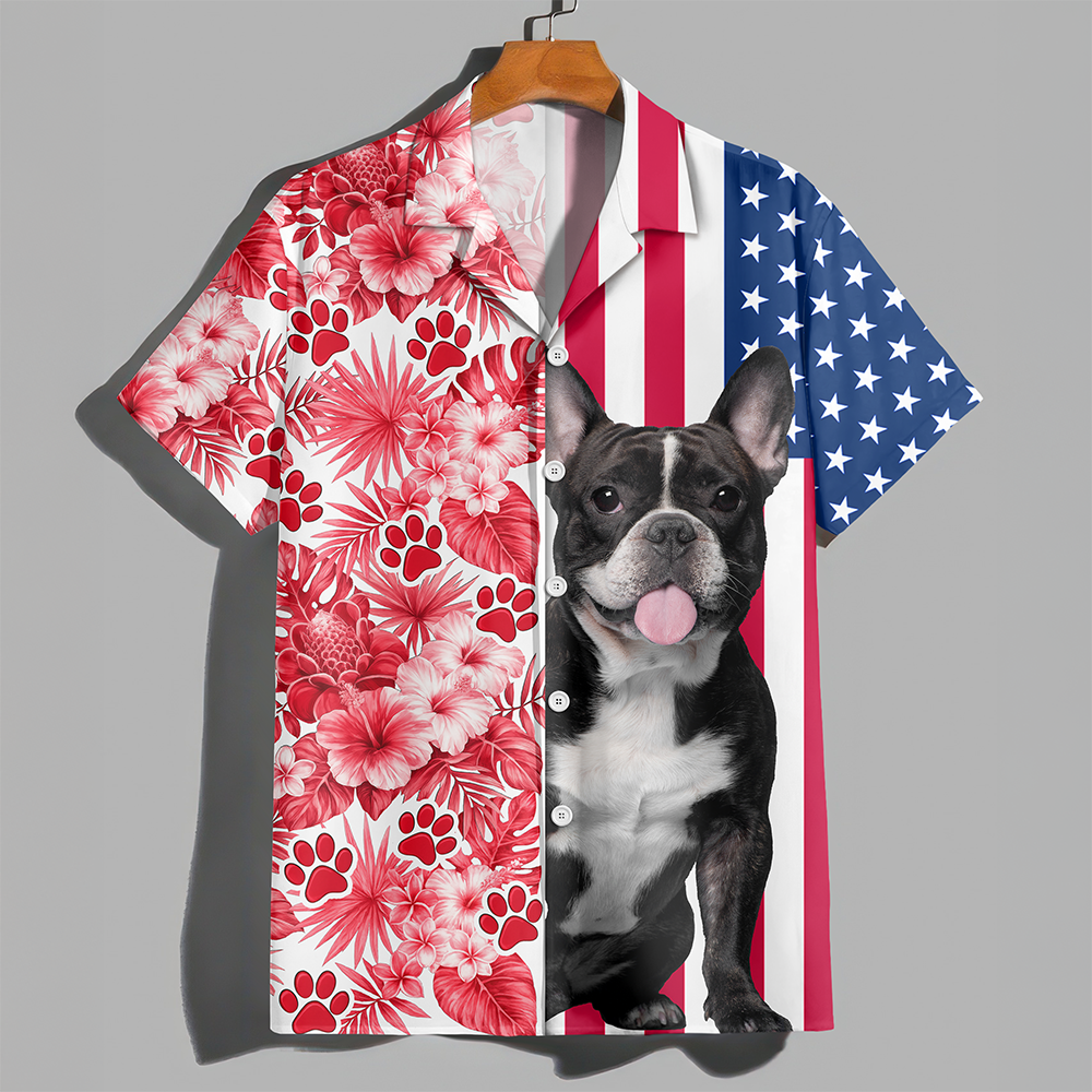 Custom Dog Cat Photo With American Flag Hawaii Shirt Gift for Pet Lovers TH10 169357