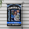 Custom Photo Congrats 2026 Diamond Glitter Graduation Garden Flag HA75 920456