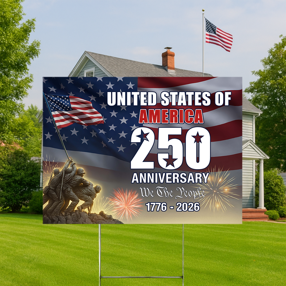 250 Years of America 1776 2026 We The People Patriotic Yard Sign CH07 896974
