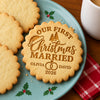 Personalized Our First Christmas Married Cookie Stamp HA75 922218