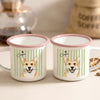 Custom Pet Portrait Watercolor Two-Tone Enamel Mug - Gift For Pet Lovers CH07 180078