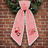 Custom Initial Santa Christmas Ribbon Wreath Sash Christmas Wreath Decoration HA75 919478