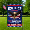 Custom Family Name 250th Anniversary God Bless America Christian Patriotic Garden Flag HO82 901882