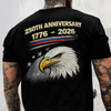Personalized 250th Anniversary Dad 1776-2026 Back & Front Dark Shirt CH07 911004